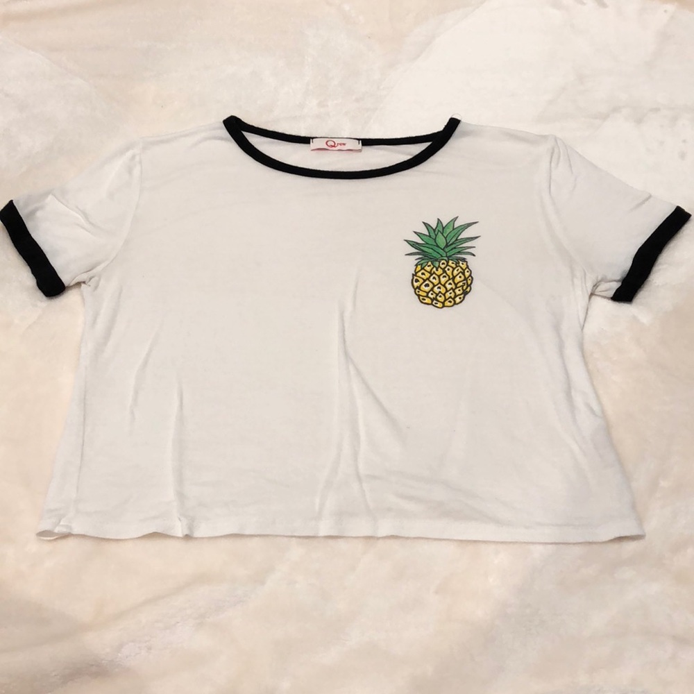 Pineapple Cropped Tee